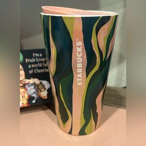 Starbucks Siren Ceramic 12oz Travel Mug With Lid -  Spring 2024 EUC
